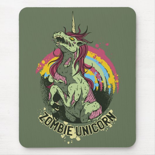 Zombie unicorn mousepad (Vorne)