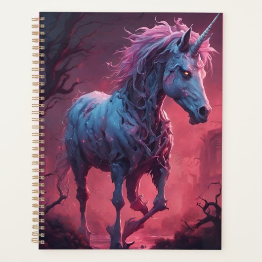 Zombie Unicorn Planer (Vorderseite)
