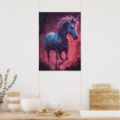 Zombie Unicorn Poster (Küche)