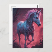 Zombie Unicorn Postkarte (Vorne/Hinten)