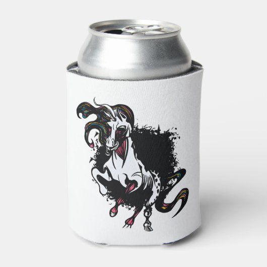 Zombie Unicorn Stehend Dosenkühler (Kanne Vorderseite)