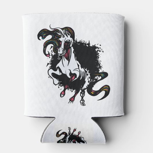 Zombie Unicorn Stehend Dosenkühler (Rückseite)