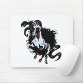 Zombie Unicorn Stehend Mousepad (Mit Mouse)