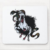 Zombie Unicorn Stehend Mousepad (Vorne)