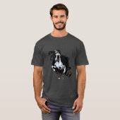Zombie Unicorn Stehend T-Shirt (Vorne ganz)