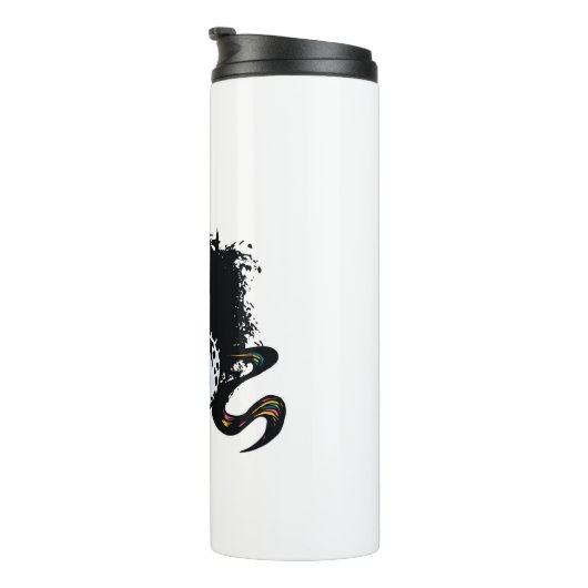 Zombie Unicorn Stehend Thermosbecher (Nach rechts gedreht)