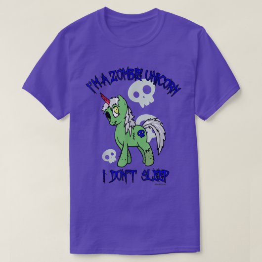 Zombie Unicorn T-Shirt (Design vorne)