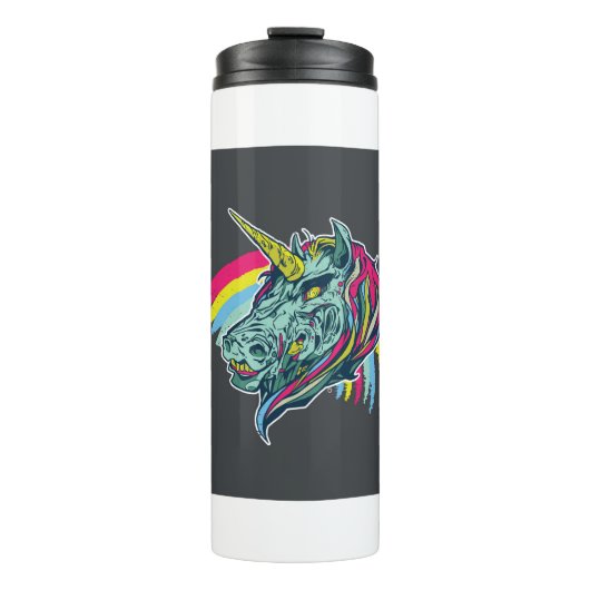 Zombie Unicorn Thermosbecher (Vorderseite)
