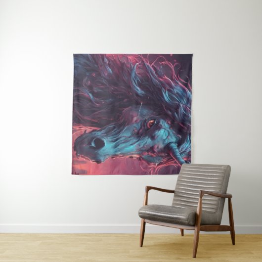 Zombie Unicorn Wandteppich (Beispiel (Horizontal))