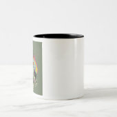 Zombie unicorn zweifarbige tasse (Mittel)