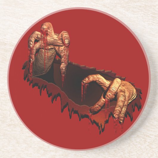 Zombie Untersetzer Gory Halloween Zombie Decor (Vorne)