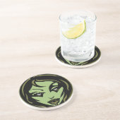 Zombie Untersetzer Niedlich Halloween Zombie Girl (Seite)