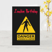 Zombie untot u. Unfed Karte (Gelbe Blume)