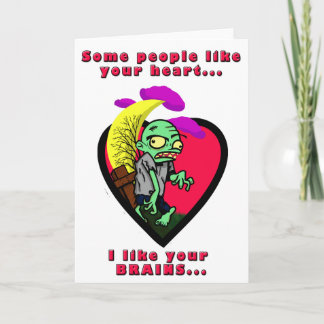 Zombie Valentine Feiertagskarte