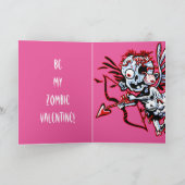 Zombie Valentine Feiertagskarte (Innenseite)