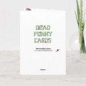 Zombie Valentine - Herzklopfen Feiertagskarte (Rückseite)