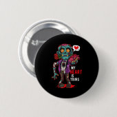 Zombie Valentine Mein Herz gehört dir Button (Vorne & Hinten)