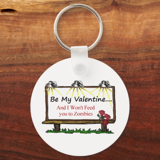 Zombie Valentine Schlüsselanhänger (Vorderseite)