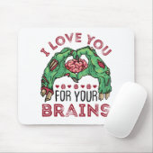 Zombie Valentine's Day Funny Liebe Sie für das Geh Mousepad (Mit Mouse)
