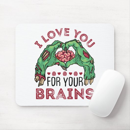Zombie Valentine's Day Funny Liebe Sie für das Geh Mousepad (Mit Mouse)