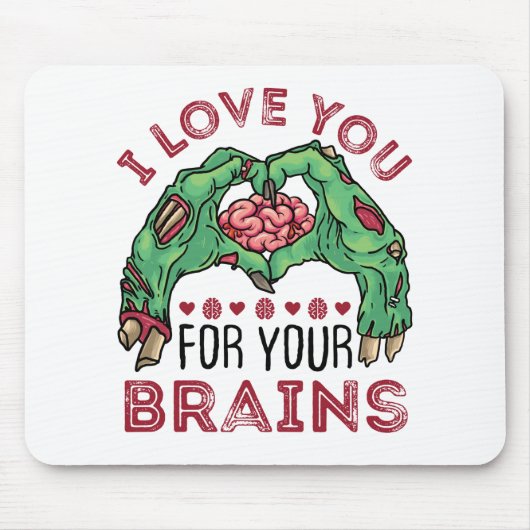 Zombie Valentine's Day Funny Liebe Sie für das Geh Mousepad (Vorne)