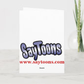 Zombie-Valentinsgruß Feiertagskarte (Rückseite)