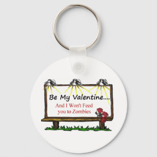 Zombie-Valentinsgruß Schlüsselanhänger