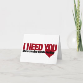 Zombie-Valentinstag Feiertagskarte