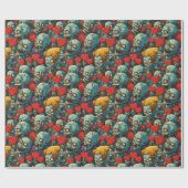 Zombie Valentinstag Geschenkpapier (Flach)