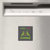 Zombie Valentinstag Handform ein Herz Halloween Magnet (In Situ (Geschirrspüler))