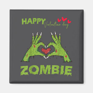 Zombie Valentinstag Handform ein Herz Halloween Magnet