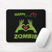 Zombie Valentinstag Handform ein Herz Halloween Mousepad (Mit Mouse)