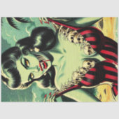 Zombie Vampire Button-up Seidenpapier (Vorderseite)