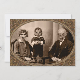 Zombie Vampire Family Halloween-Party Einladung