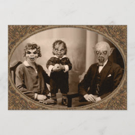 Zombie Vampire Family Halloween-Party Einladung