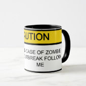 Zombie-Vernichtungs-Programm Tasse (VorderseiteRechts)