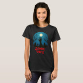 Zombie Vibes Moonlit Graveyard Scary Kids Boys Ad T-Shirt (Vorne ganz)
