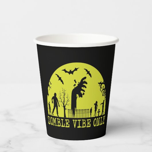 Zombie Vibes Nur Pappbecher (Rückseite)