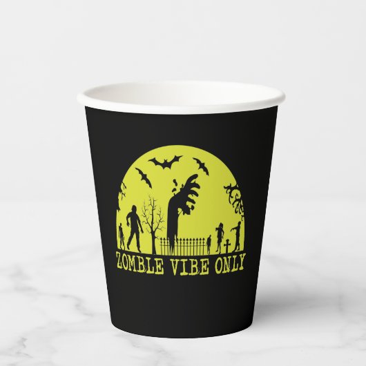 Zombie Vibes Nur Pappbecher (Vorderseite)