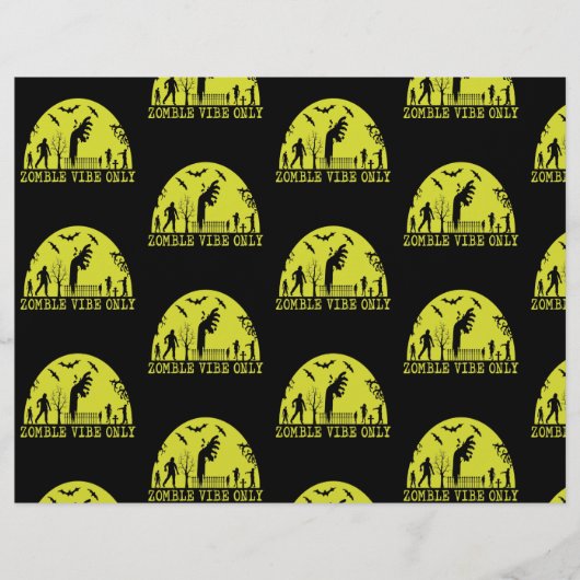 Zombie Vibes Nur Scrapbook Paper Flyer (Vorne)