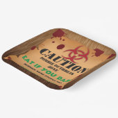 Zombie-Virus-Ausbruch-Halloween-Party Pappteller (Gewinkelt)