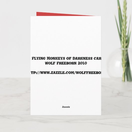 Zombie-Virus? Feiertagskarte (Rückseite)