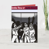 Zombie-Virus? Feiertagskarte (Vorderseite)