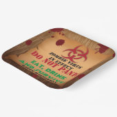 Zombie-Virus-Halloween-Party Pappteller (Gewinkelt)