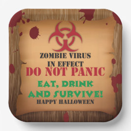 Zombie-Virus-Halloween-Party Pappteller