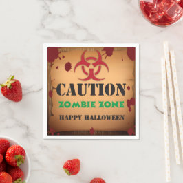 Zombie-Virus-Halloweenparty Serviette
