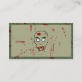 Zombie-Visitenkarten Visitenkarte (Rückseite)