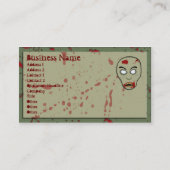 Zombie-Visitenkarten Visitenkarte (Vorderseite)