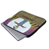 Zombie-Vogelscheuche Laptopschutzhülle (Vorne Knopf)