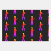 Zombie Walking Dead Black Red Geschenkpapier Set (Vorderseite 3)